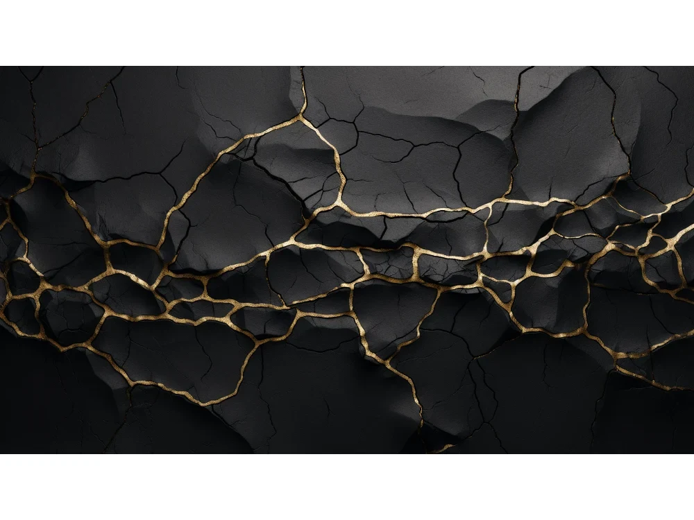 Seytex 3D036 Seytex 3d Siyah Parçalı Boya Desenli Duvar Kağıdı tekstil duvar kağıdı