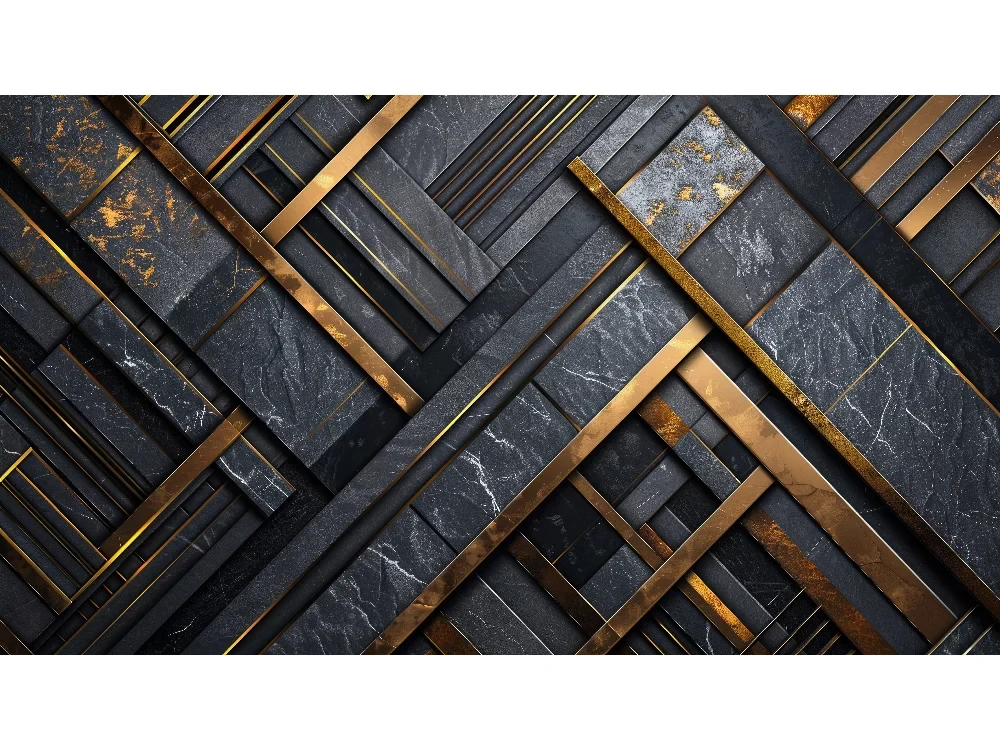Seytex 3D039 Seytex 3d Gold Mermer Desenli Duvar Kağıdı tekstil duvar kağıdı