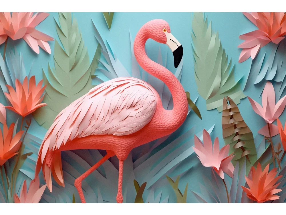 Seytex 3D052 Seytex 3d Flamingo Duvar Kağıdı tekstil duvar kağıdı