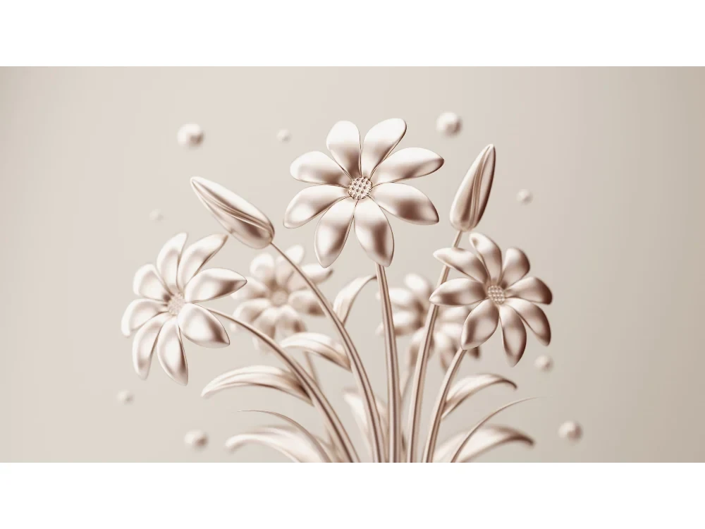 Seytex 3D060 Seytex 3d Çiçek Duvar Kağıdı tekstil duvar kağıdı