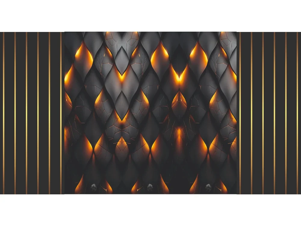 Seytex TP017 Seytex Lambiri Siyah Gold Desen Duvar Kağıdı tekstil duvar kağıdı