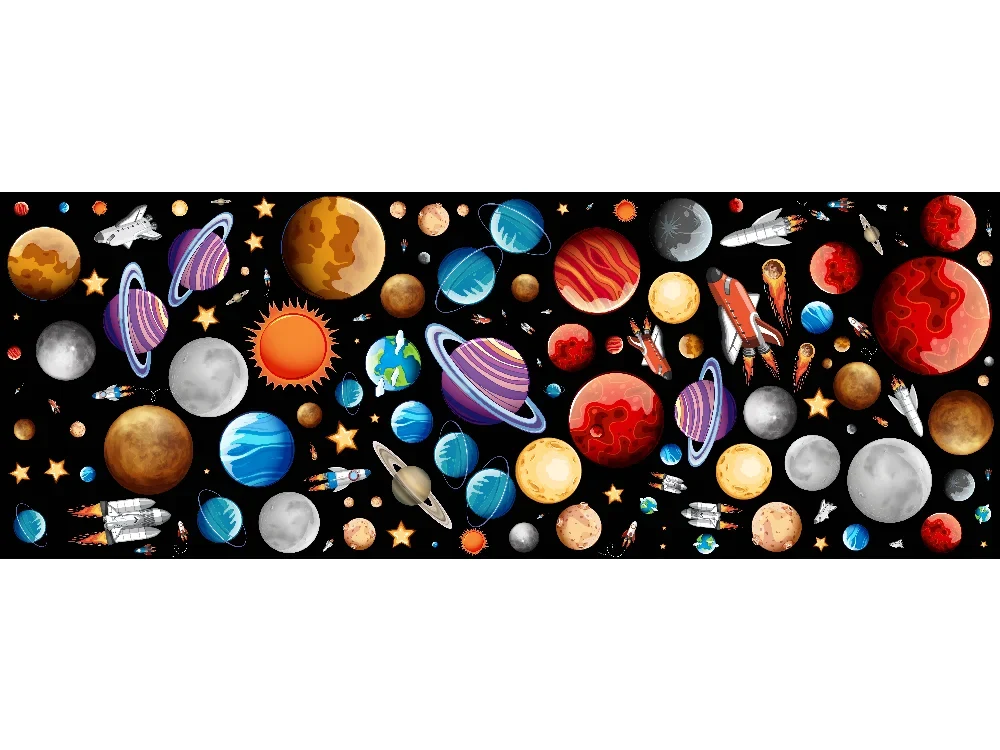 Seytex ÇO030 Seytex Gezegen Çocuk Odası Duvar Kağıdı tekstil duvar kağıdı