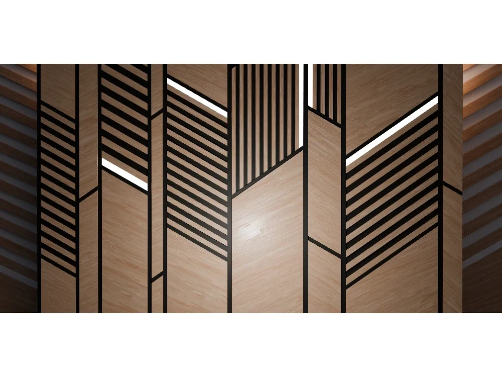 Seytex TP052 Seytex Çizgili Ahşap Duvar Kağıdı tekstil duvar kağıdı