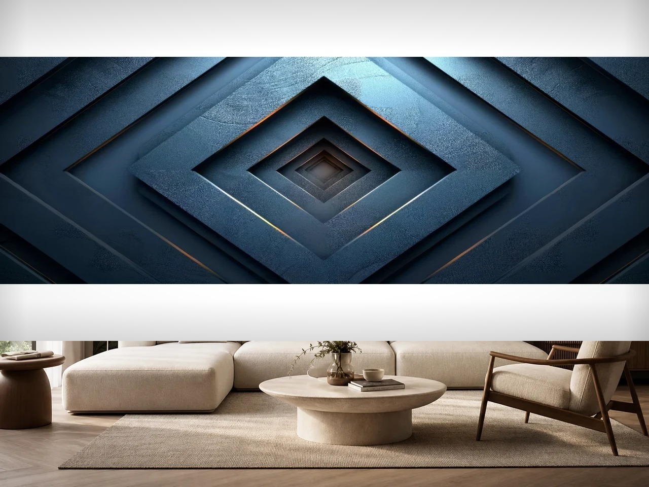 Seytex 3D053 Seytex 3d Mavi Katmanlı Mermer Duvar Kağıdı tekstil duvar kağıdı galeri 1